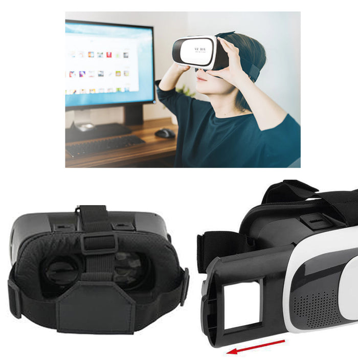 VR BOX Virtual Reality 3D Glasses Goggle Cardboard Headset Smart iPhone Android