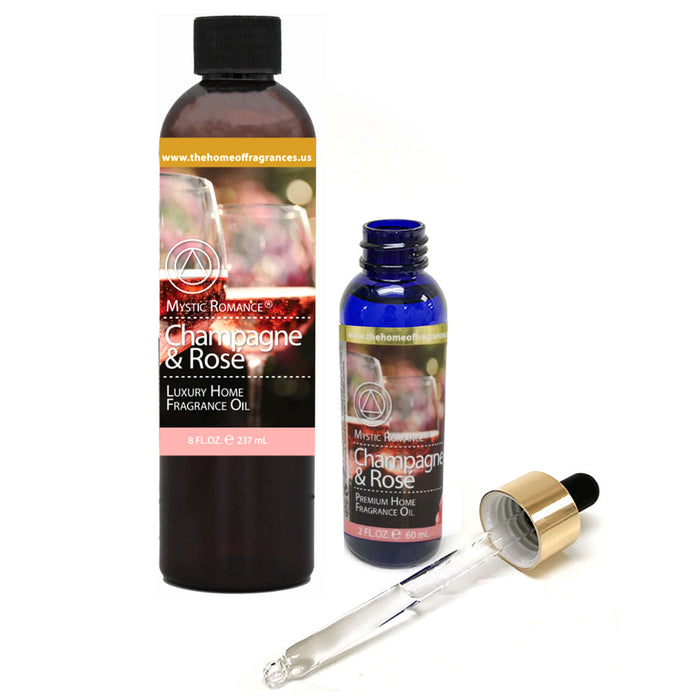 2 Champagne Rose Fragrance Oil Diffuse Refill Burner Reed Potpourri Concentrated