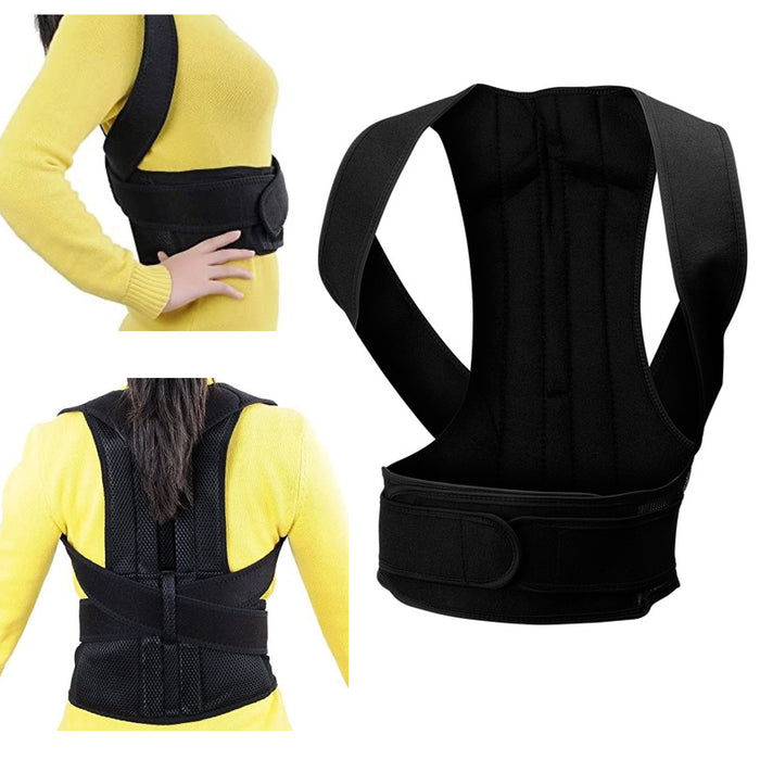 Posture Corrector Adjustable Back Brace Shoulder Support Clavicle Belt Unisex XL
