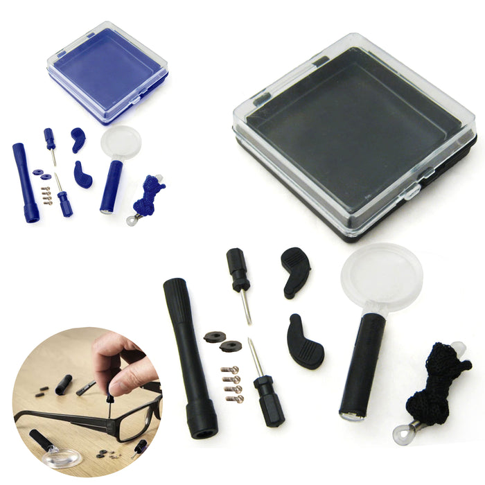 15 Pc Glasses Repair Tool Kit Set Eyewear Optical Eyeglasses Screws Screwdriver