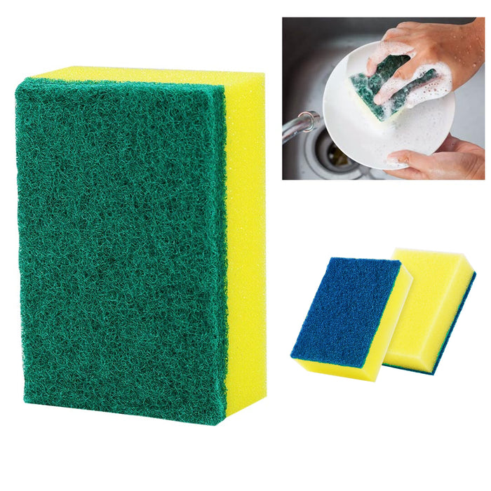 24 PC LOT Dishwashing Sponges Heavy Duty Scrubber Cleaning Kitchen Dish Sponge