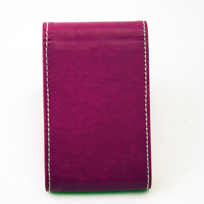 Faux Pink Leather Business Card Holder ID Credit Case Wallet Women Bag Case Lady