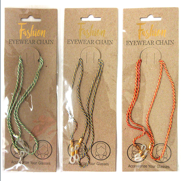 2 Fashion Eyewear Retainer Beaded Eyeglass Sunglass Neck Strap Gem Chain Holder