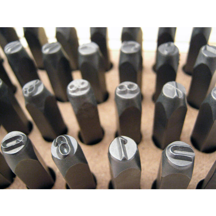 30PC 6mm 5/16" Letter Stamp Set Metal Punch Stamping Pressing Tools Case Jewelry