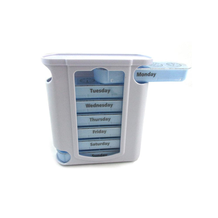 Weekly Pill Box Storage Organizer Dispenser 7 Day Medicine Compartment Container