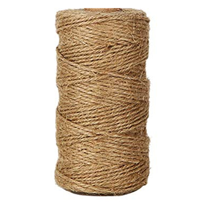 6 Rolls 70g Hemp Jute Twine String Brown Natural Cord Rope Burlap Craft Gift DIY