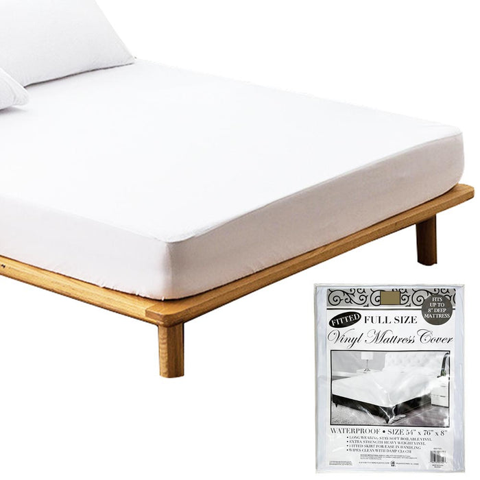 Waterproof Mattress Cover Premium Full Size Heavy Duty Vinyl Plastic Protector