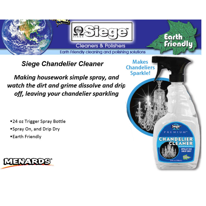 2x Chandelier Cleaner Spray Refill 24oz Light Fixture Glass Crystal Polish Shine