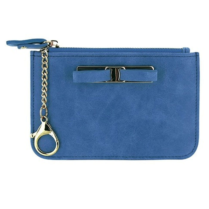 2 Pc Women Clutch Coin Wallet Zippered Purse Card Holder Money Bag Case Handbag
