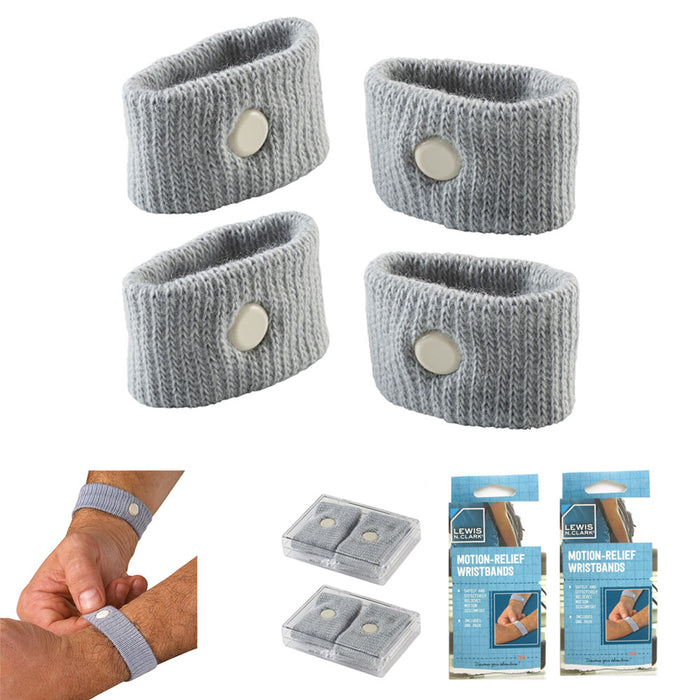 4 Motion Relief Wrist bands Nausea Sickness Wrist Band Boat Car Plane Travel Aid