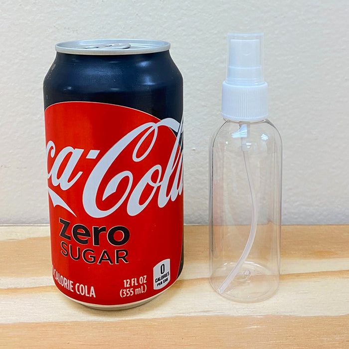 6 Spray Bottles Mist Clear Plastic Refillable Empty Container Soap Travel 2.7 oz