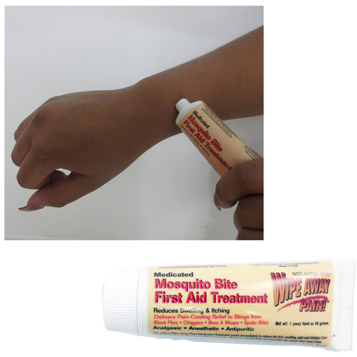 Mosquito Medicated Relief Gel Wipe Away Pain Anti Itch Insect Bite First Aid New