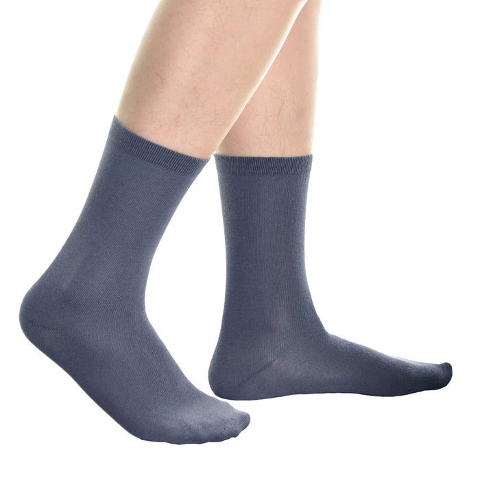 12 Pairs Mens Dress Socks Fashion Casual Crew Calf Multi Color Cotton Size 10-13