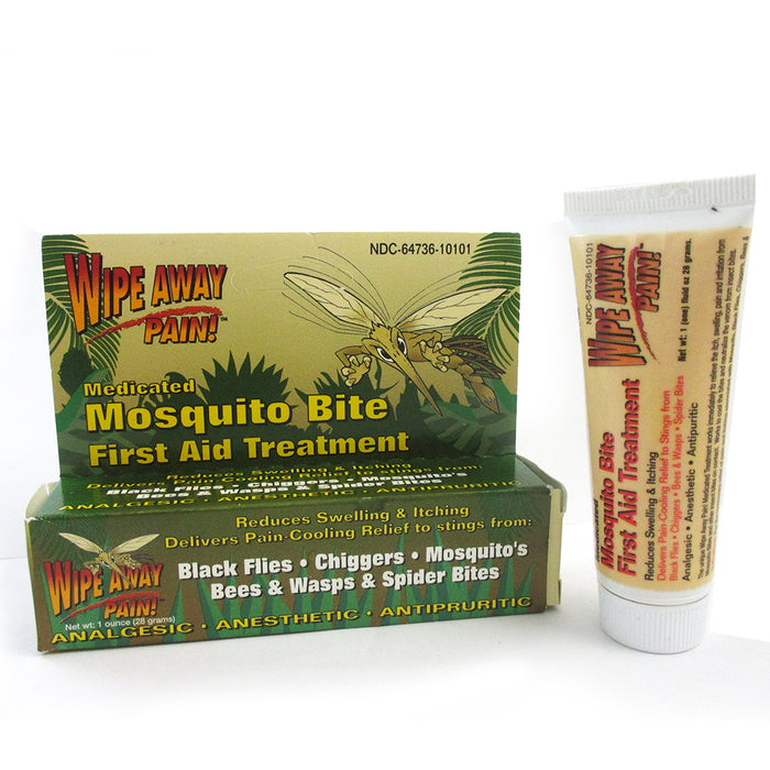 Mosquito Medicated Relief Gel Wipe Away Pain Anti Itch Insect Bite First Aid New