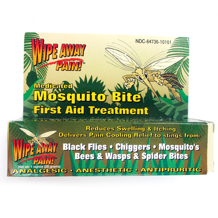 Mosquito Medicated Relief Gel Wipe Away Pain Anti Itch Insect Bite First Aid New