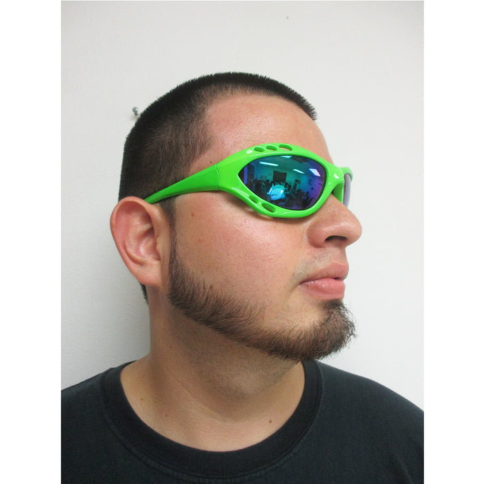 1 Kitesurfing Kiteboarding Men Sunglasses Sport UV400 Fashion Shades Wrap Neon