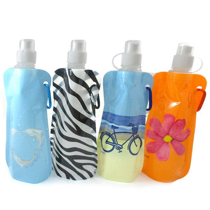 12 X Water Canister Pouch Bottles Flexible Collapsible Reusable Ice Bag BPA Free