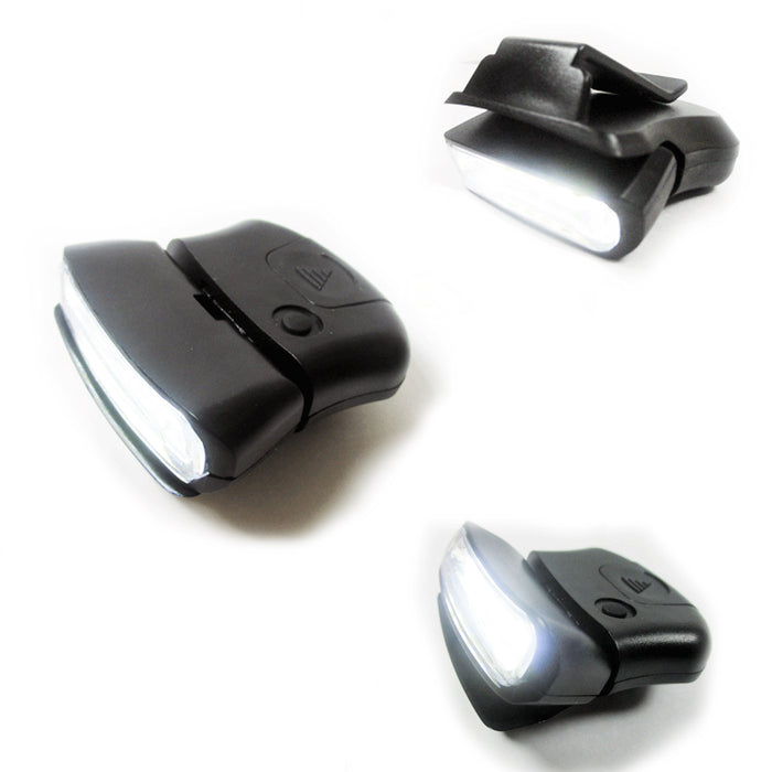 5 Pack LED Clip-on Cap Hat Light Head Lamp Fishing Camp Headlamp Hunting Torch