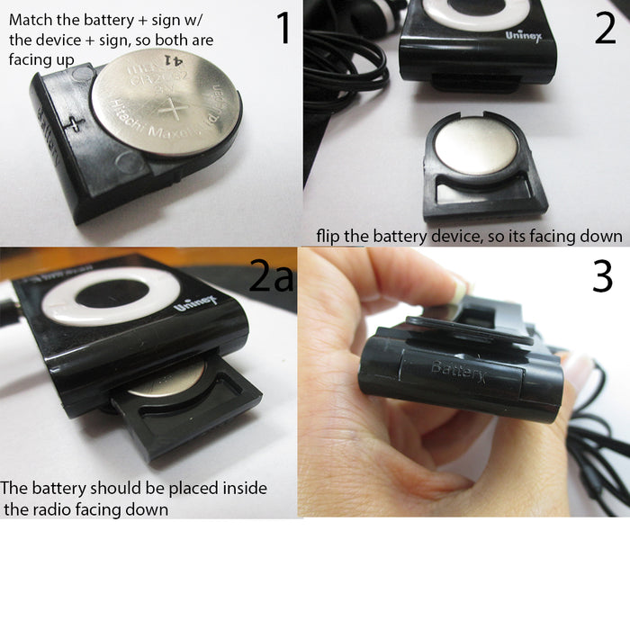 3PC Mini Portable Scan FM Radio Receiver Pocket Tune Music Earphone Jog Run Gift