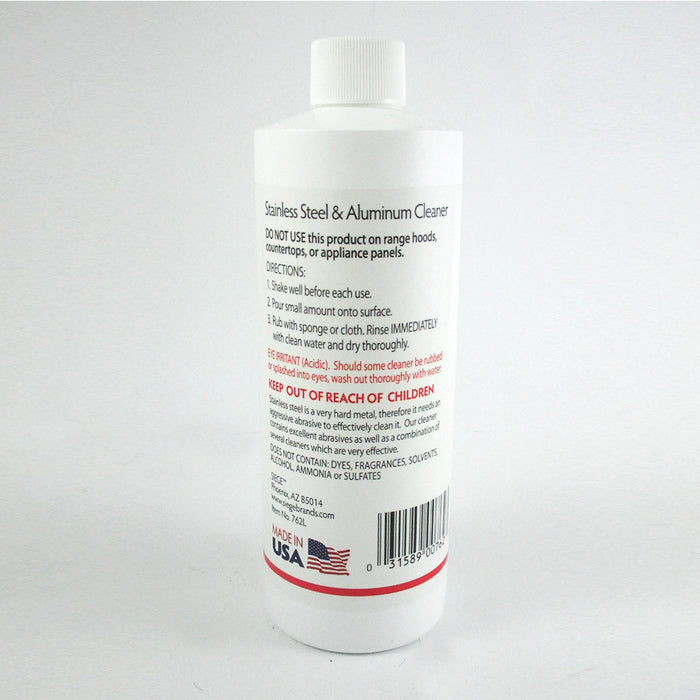 3 Bottles Stainless Steel Aluminum Cleaner Polish Metal 36 Oz Sinks Pots Shine