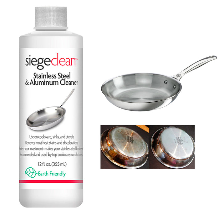 Stainless Steel Aluminum Cleaner Polish Metal 12oz Sink Pots Pans Utensils Shine