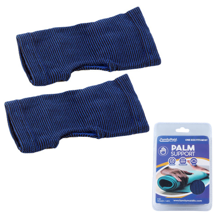 2 PC Wrist Hand Palm Elastic Compression Brace Carpal Tunnel Support Splint Pain