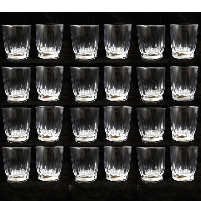 24 Light-Up Shot Glasses LED Flashing Drinking Blinking Barware Party Glass Lot