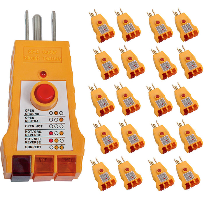 20 GFI Electric Outlet Plug Receptacle Circuit Tester Analizer Home Electrical
