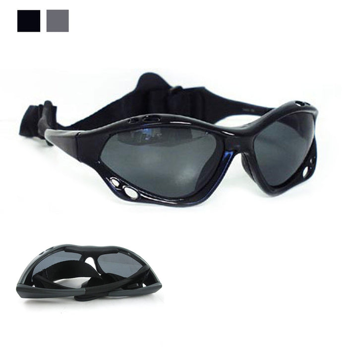 BLACK KITEBOARDING SUNGLASSES KITESURFING KITE POLARIZED BAND WINDSURF SPORTS !!