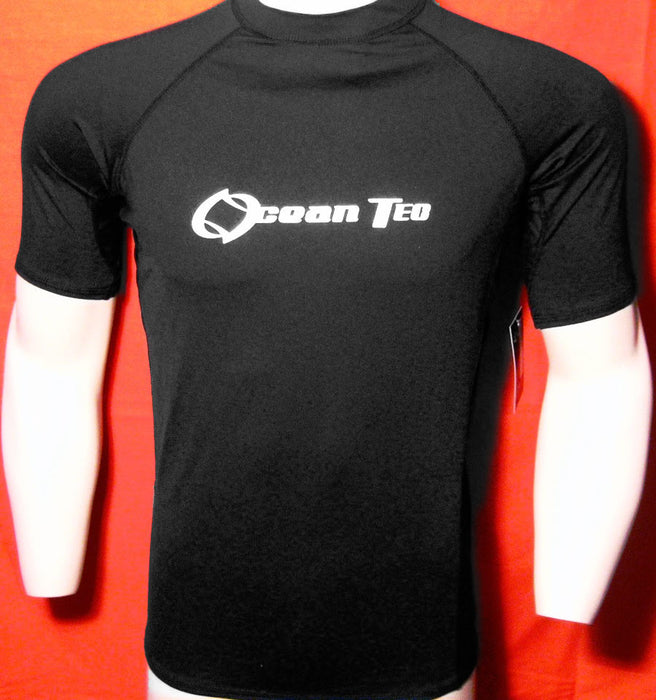 Men Compression Short Sleeve Rash Guard UV Protection Top Surf Swimwear Sz S-2XL