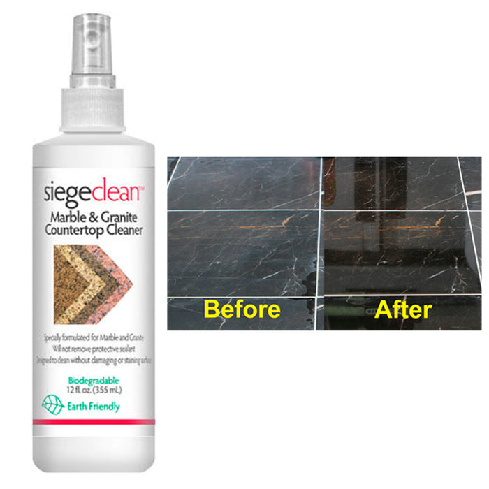 Marble Granite Stone Cleaner Solution 12oz Kitchen Countertop Daily Spray Polish