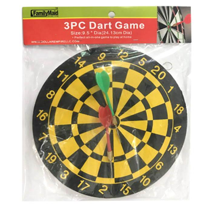 Wall Dart Board Game Set Double Sided Darts Beginner Hobby Classic Target 6 inch