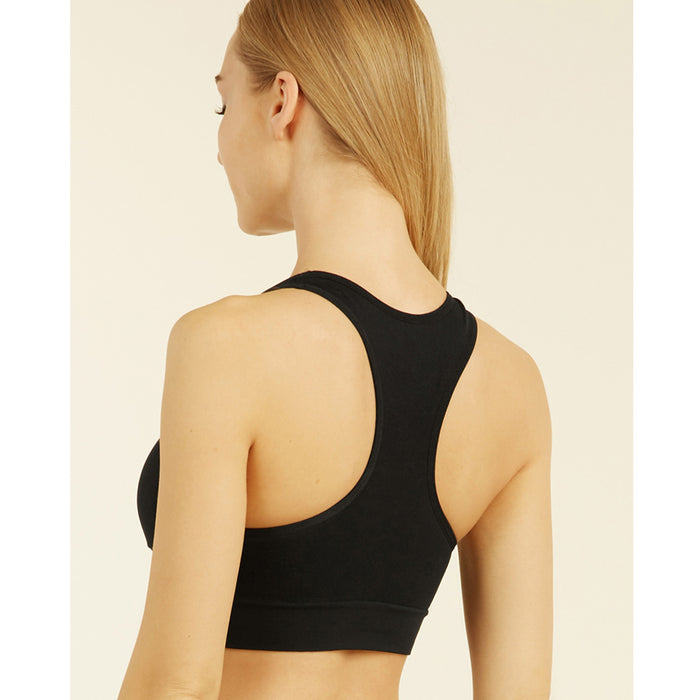 6 Pack Women's Seamless Sports Bra Sexy Padded Racerback Yoga Gym Crop Tank Top