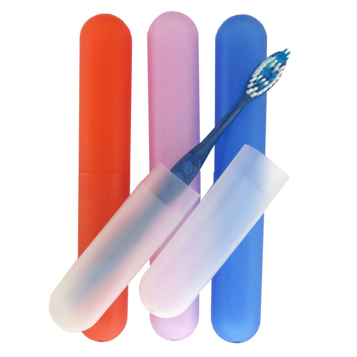 8 Toothbrush Holders Travel Case Camping Cover Tube Plastic Box Protect Portable