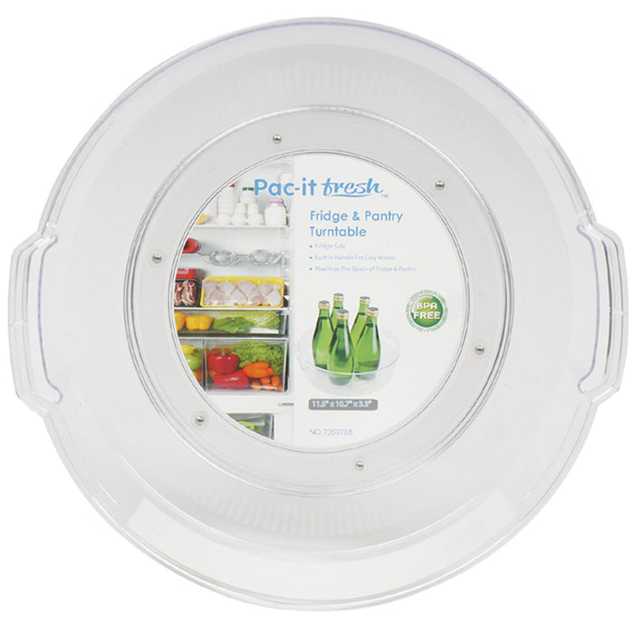 1 Turntable Fridge Pantry Cabinet 11.5" Kitchen Organizer Space Saver BPA Free