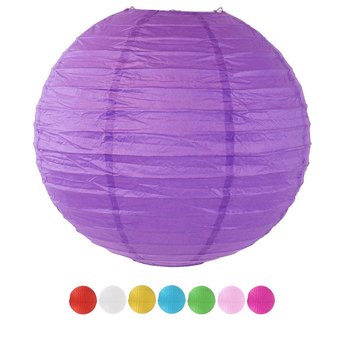 8 Multi Color Paper Lanterns Party Hang Decorations Wedding Birthday Anniversary