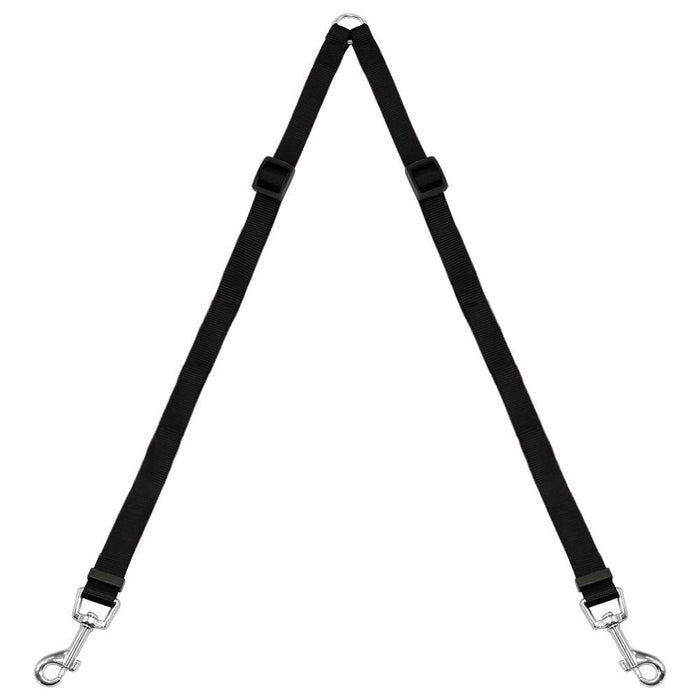 1pc Paired Dog Leash 65" Long Dual Double Walk Pet Coupler 2 Dogs Nylon New !