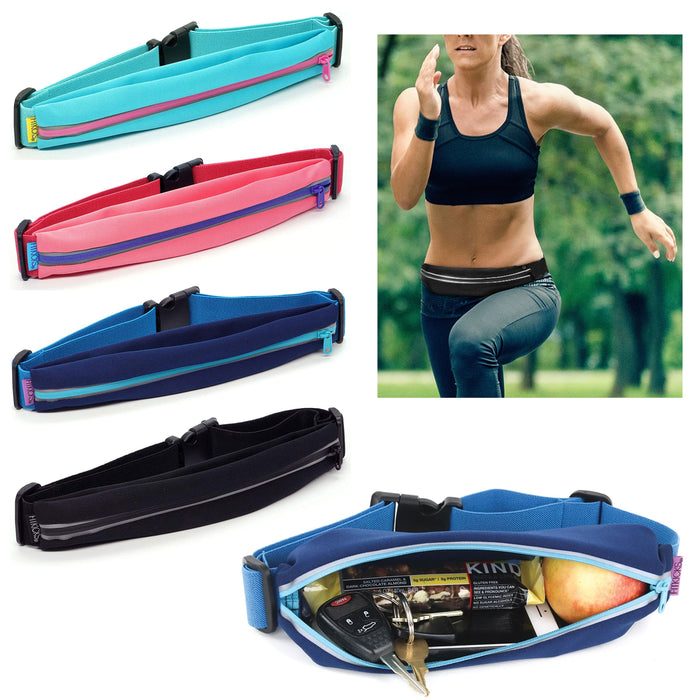 1 Gym Fitness Sport Runner Waist Bum Bag Jog Running Belt Pouch Zip Fanny Pack