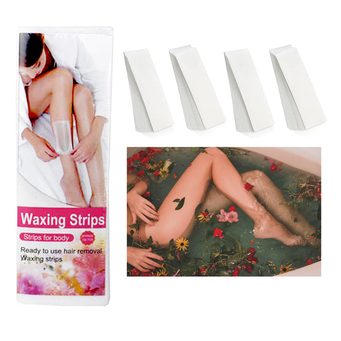 400 Wax Strips Body Hair Removal Waxing Depilatory Leg Under Arms Bikini Stubble