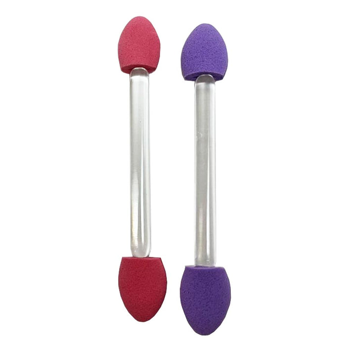 20 Pc Eyeshadow Applicators Dual Sided Soft Sponge Brush Tip Makeup Eye Lip Tool