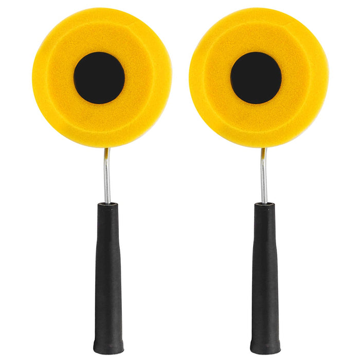 2 Painting Foam Corner Rollers Paint Brush 10.5" Painters Tool Smooth Surface