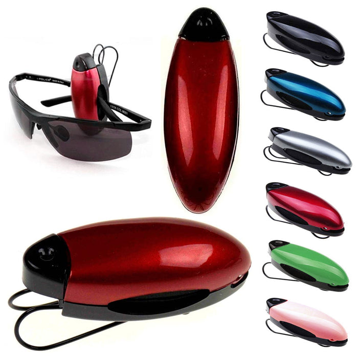1 Sunglasses Visor Clip Sunglass Eyeglass Holder Car Auto Reading Glasses Colors