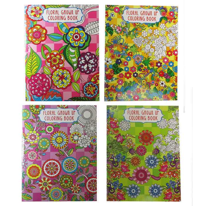 12 X Adult Coloring Books Mandala Floral Design Calming Stress Relief Paperback