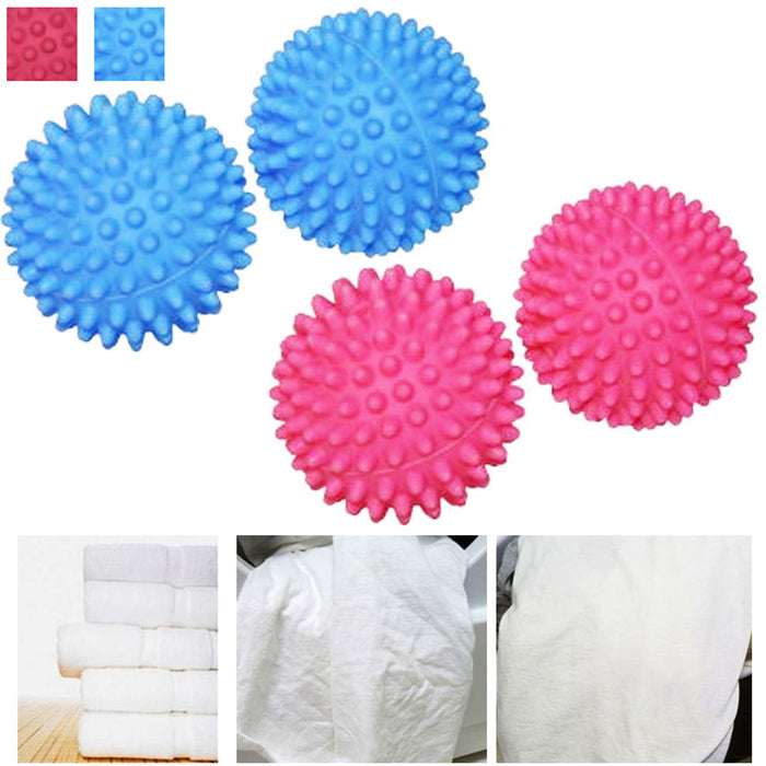 4 Pc Dryer Ball Reusable Soften Clothes Laundry Natural Fabric Softener Wool New