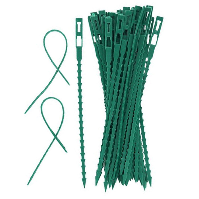 120 Plant Zip Cable Tie Adjustable Plastic Twist Cord Flexible Lock Gardening 7"