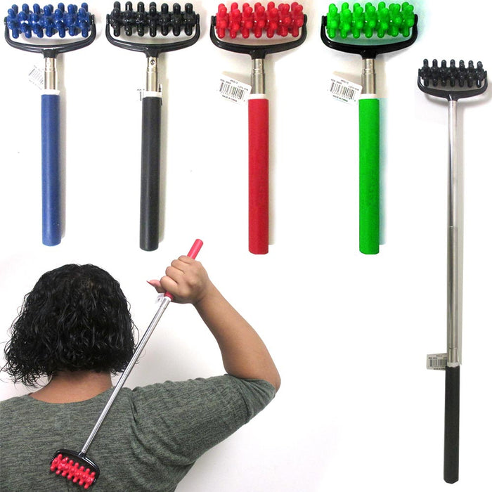 1 Extendable Back Massager Metal Extending Portable Telescopic Massaging Roller