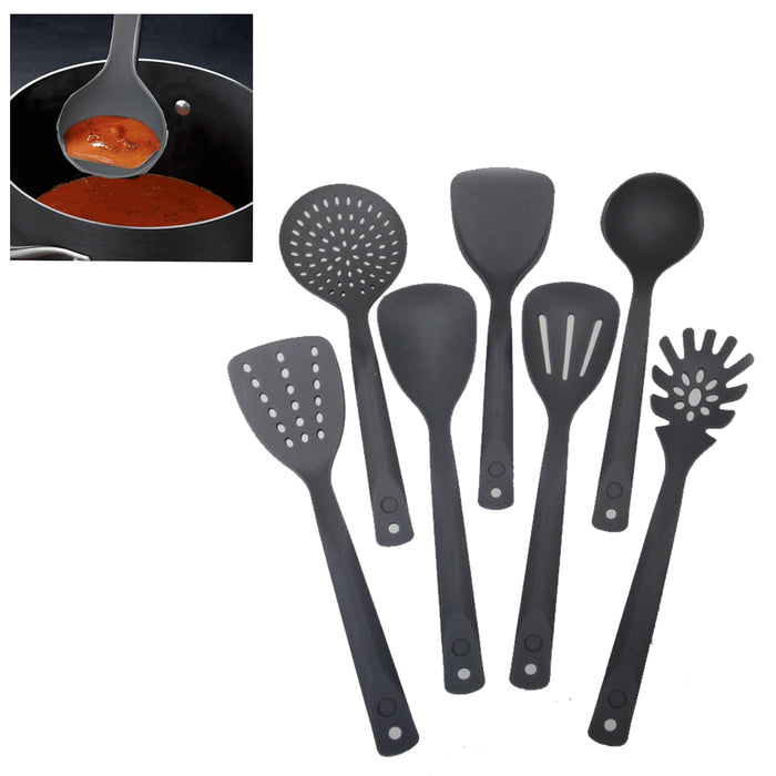 7 Serving Set Kitchen Cooking Utensil Tools Nylon Server Spatula Spoon Cookware