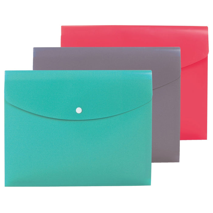 6 Pc Slim File Folder 7 Tab Pocket Paper Letter Organizer School Office Storage