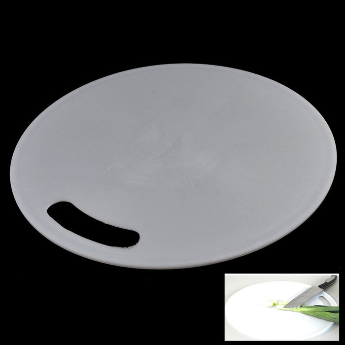 New Plastic Cutting Board Chopping Slicing 13.25" Round Kitchen Tool Cut Fruit !