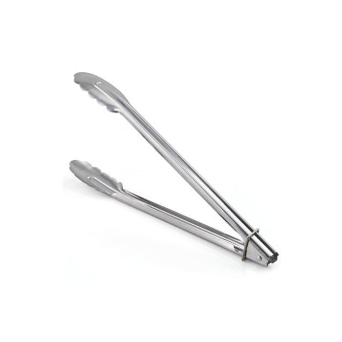 Utility Tongs 9" Stainless Steel Serving Tong Food Lock BBQ Kitchen Salad Grill